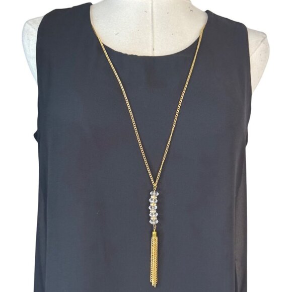 NWT JM Collection XS  Black Sleeveless Asymmetrical Overlay Dress Polyester - Picture 3 of 15